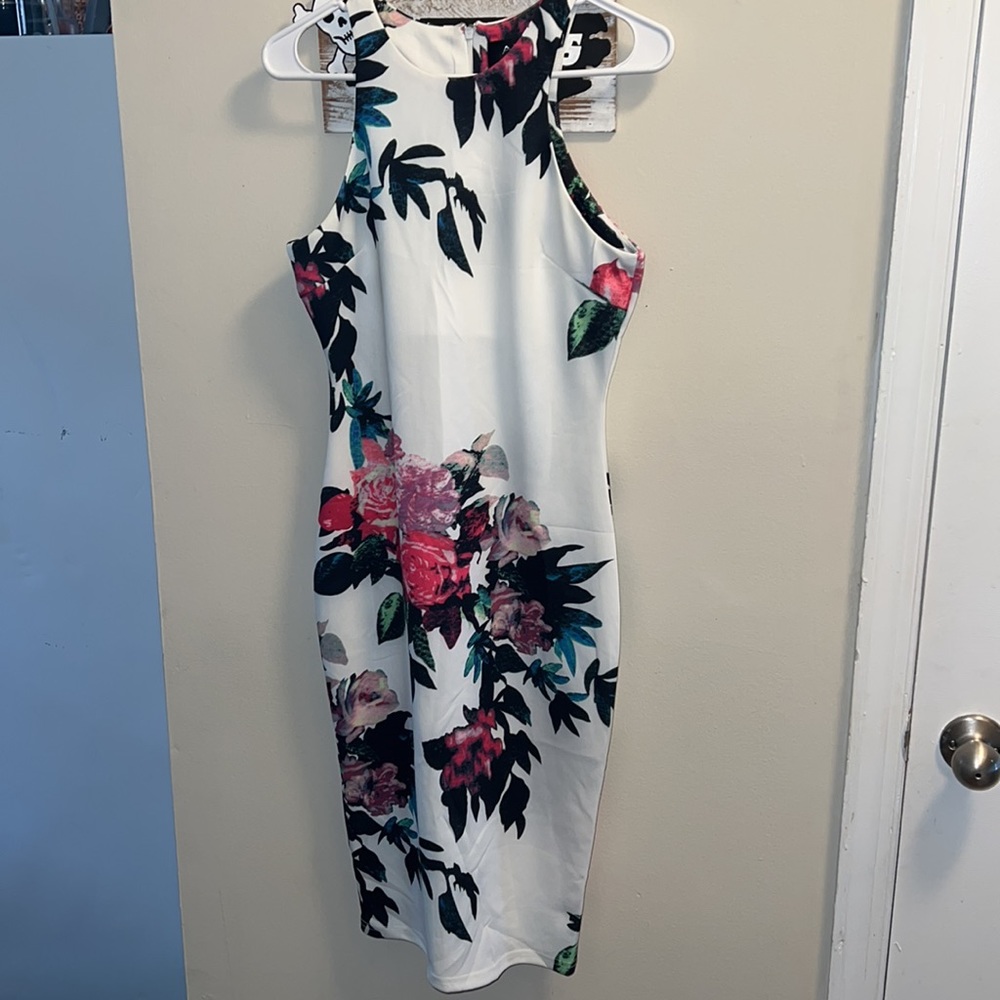 White Floral Dress